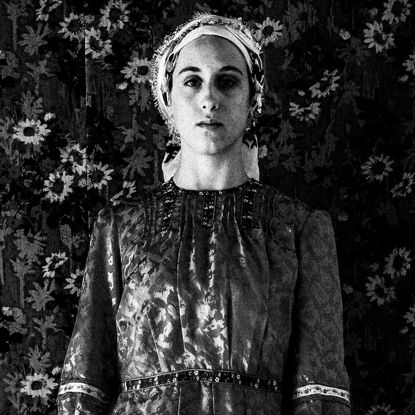 Black and White Photography Wall Art Greece | Traditional costume of Afantou in a local house Rhodes by George Tatakis - detailed view