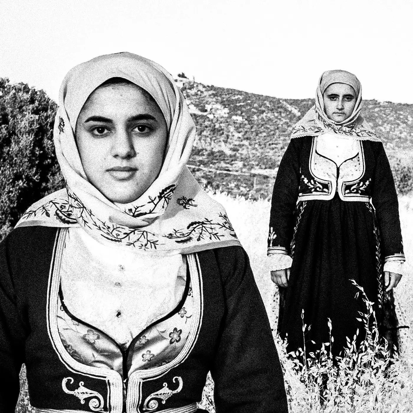 Black and White Photography Wall Art Greece | Costumes of Geraki in Lakonia Peloponnese by George Tatakis - detailed view