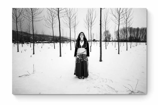 Black and White Photography Wall Art Greece | Costume of Pontos Kerkini lake Macedonia by George Tatakis - whole photo