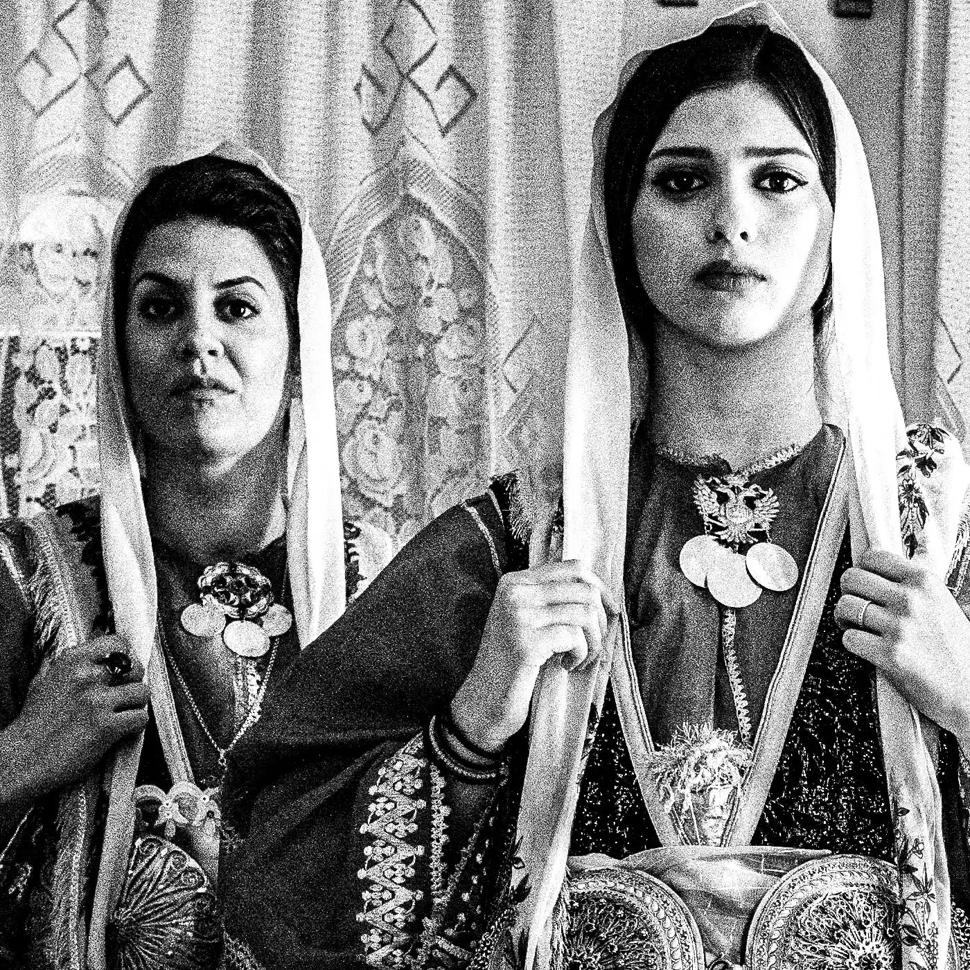 Black and White Photography Wall Art Greece | Trikeri traditional costumes S. Pelion Thessaly by George Tatakis - detailed view