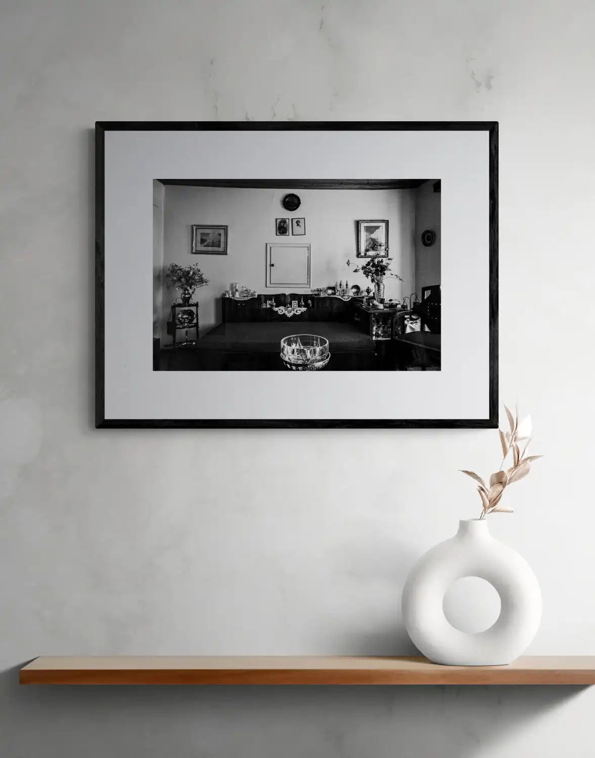 Ioannina, Epirus, Greece | Home Interior | Black-and-White Wall Art Photography - single print framed