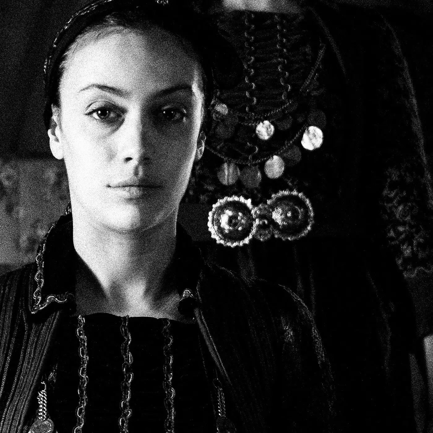 Kerasovo, Konitsa, Epirus, Greece | Four Ladies | Black-and-White Wall Art Photography - details