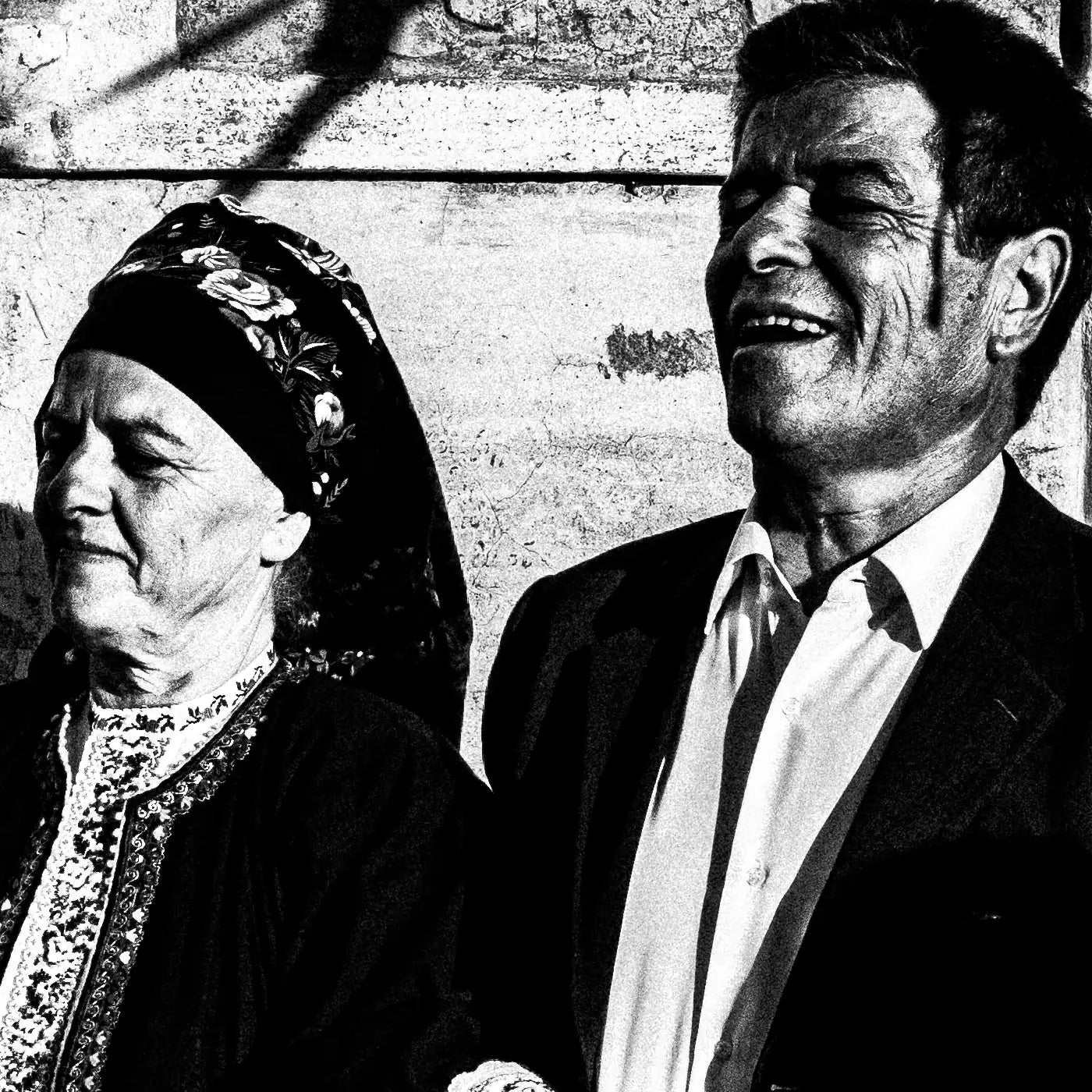 Black and White Photography Wall Art Greece | Dancing Pano Choros during a celebration at Saint Minas Olympos Karpathos Dodecanese by George Tatakis - detailed view
