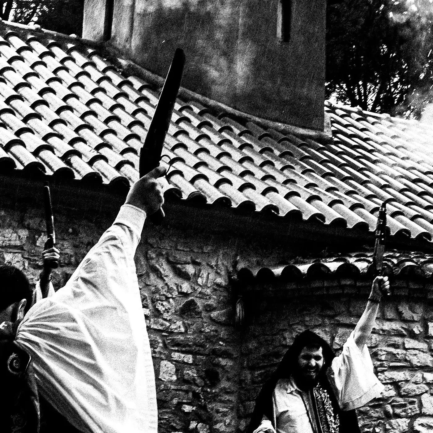 Black and White Photography Wall Art Greece | Agia Lavra Kalavryta Peloponnese - detailed view