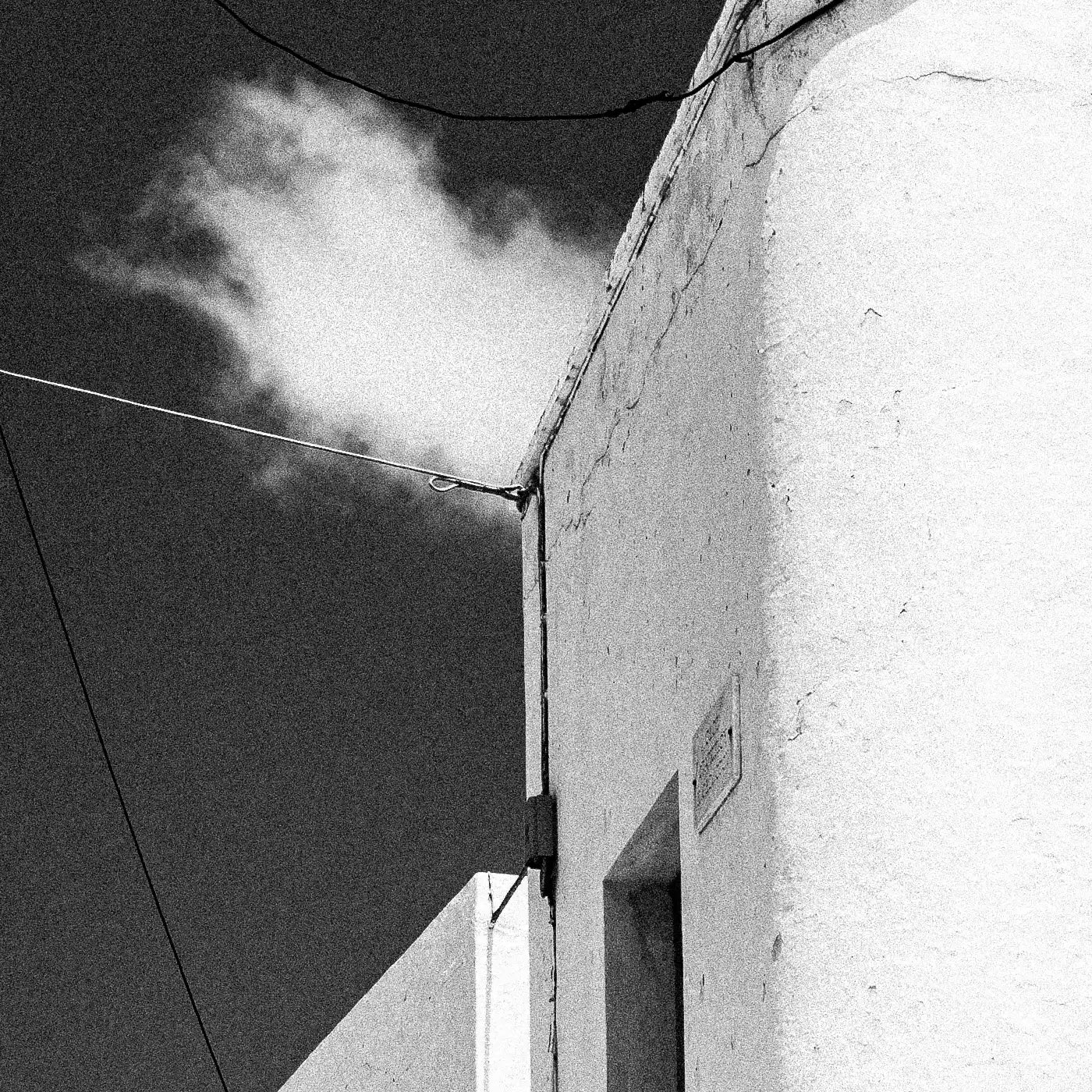 Black and White Photography Wall Art Greece | Street in Sifnos island Cyclades by George Tatakis - detailed view