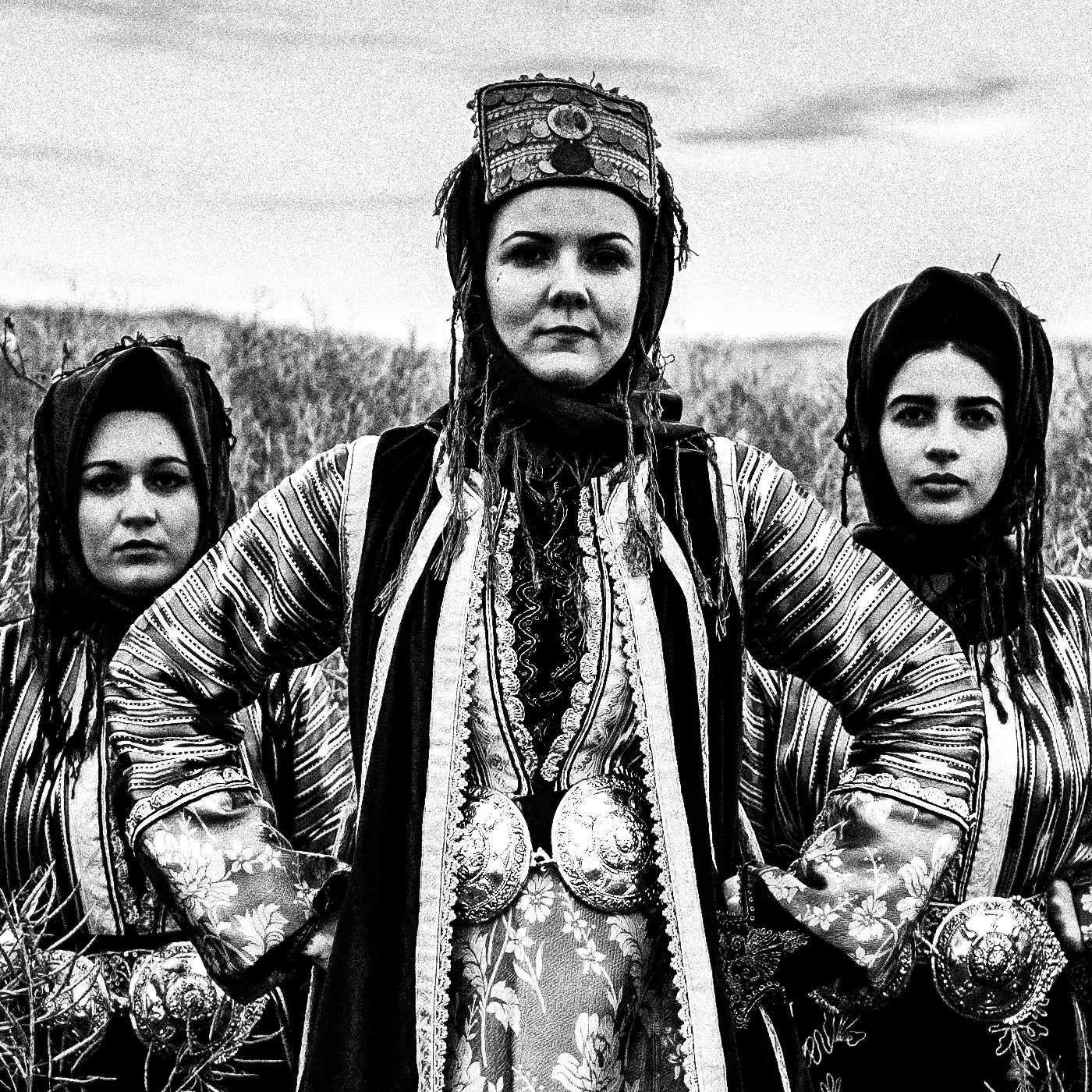 Black and White Photography Wall Art Greece | Stefanovikio dresses Thessaly by George Tatakis - photo detailed view