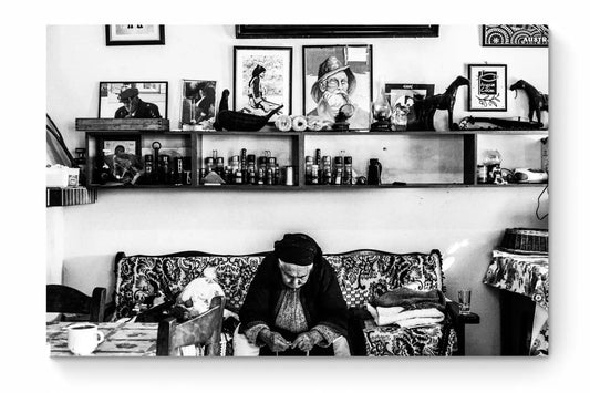 Black and White Photography Wall Art Greece | Avlona Olympos Karpathos Dodecanese by George Tatakis - whole photo