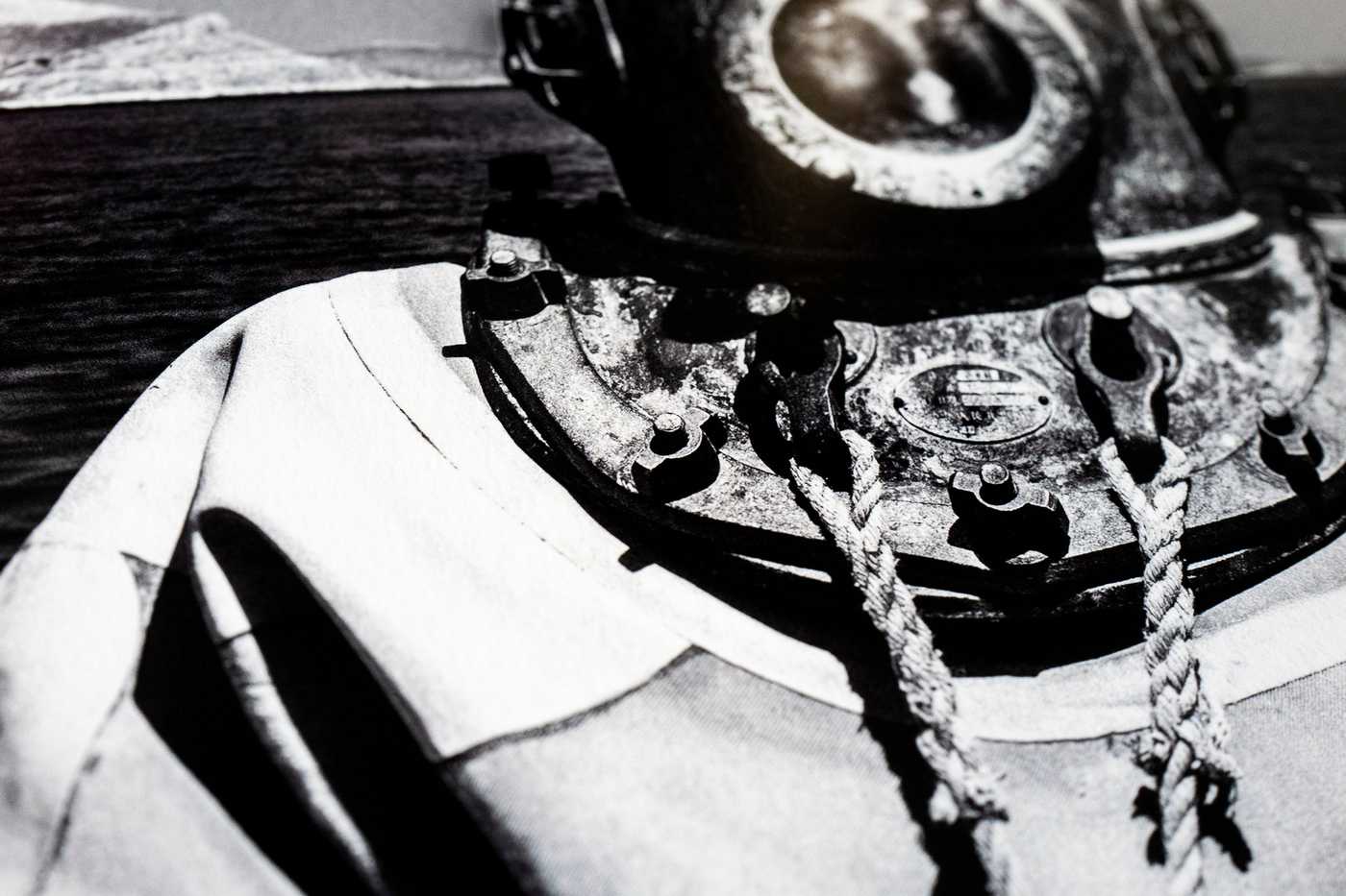 The Sponge Diver on the Island of Kalymnos in Greece by George Tatakis - actual print