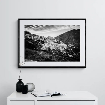 Black and White Photography Wall Art Greece | The village of Olympos Karpathos Dodecanese by George Tatakis - single framed photo