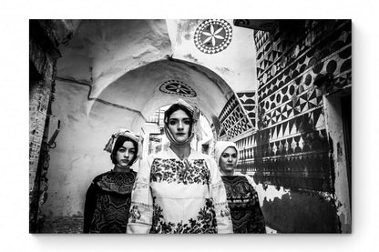 Black and White Photography Wall Art Greece | Pyrgi costumes Mastichochorea Chios island Greece by George Tatakis - whole photo