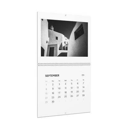 George Tatakis' Chorōs Santorini Calendar 2024 | 12 Months of Captivating Santorini Greek Island photos in Black & White - September