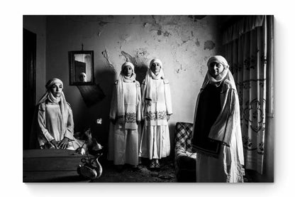 Black and White Photography Wall Art Greece | Kallimassia costumes Ionia Chios island Greece by George Tatakis - whole photo