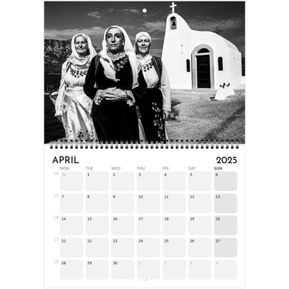 2025 Caryatis Wall Calendar (EU) – Black and White Photography