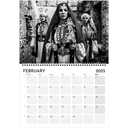 2025 Caryatis Wall Calendar (EU) – Black and White Photography