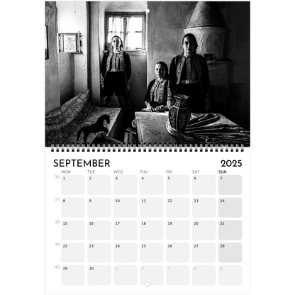 2025 Caryatis Wall Calendar (EU) – Black and White Photography