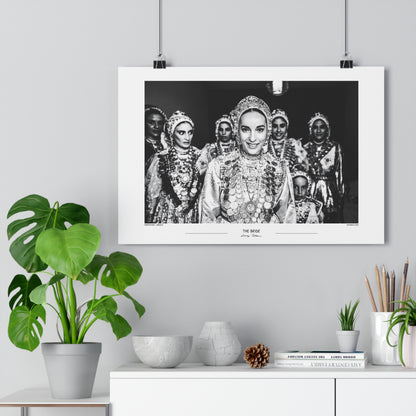 Black and White Photo Wall Art Poster from Greece | Bride in Diafani on Karpathos island, by George Tatakis - small poster