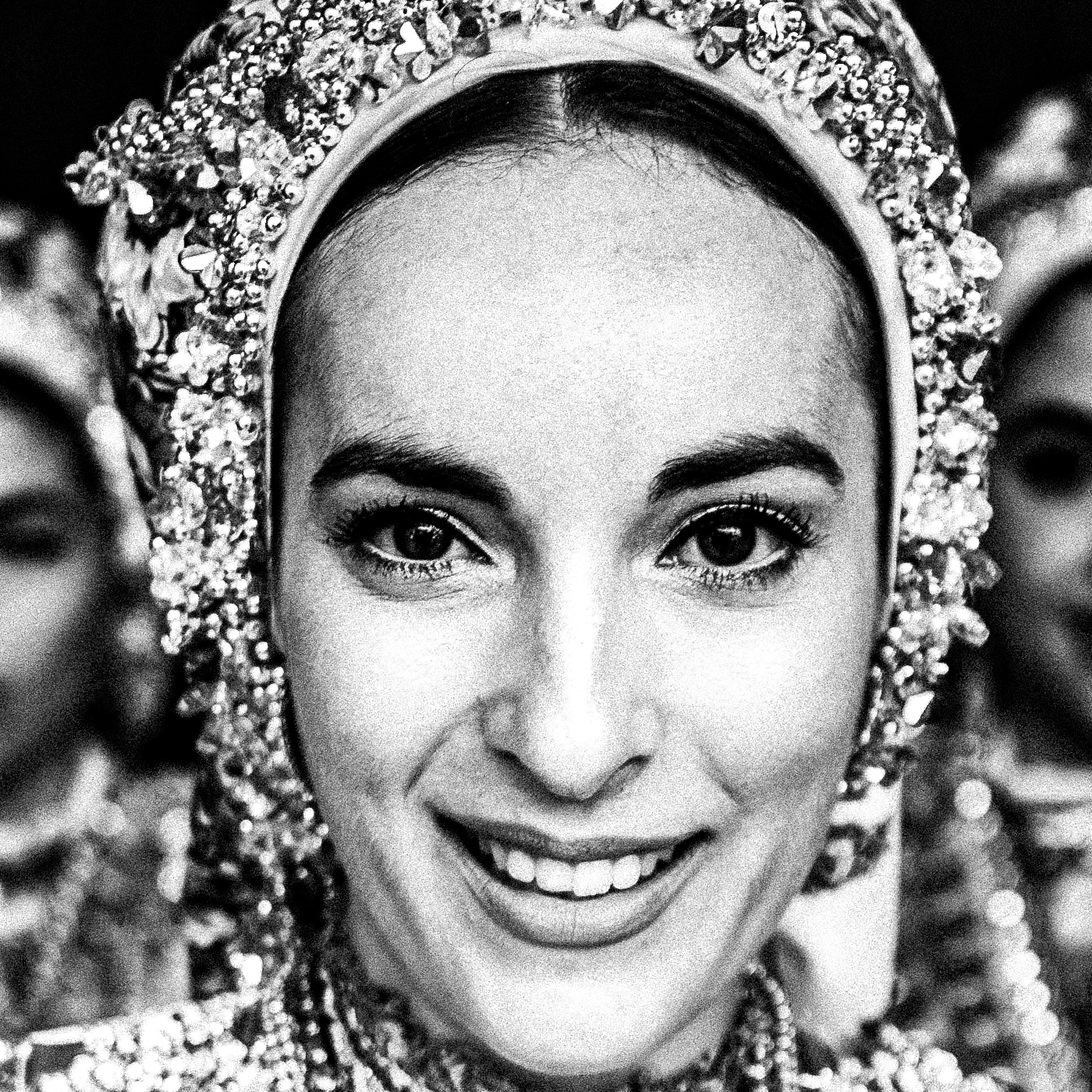 Black and White Photography Wall Art Greece | Bride in Diafani Olympos Karpathos by George Tatakis - detailed view