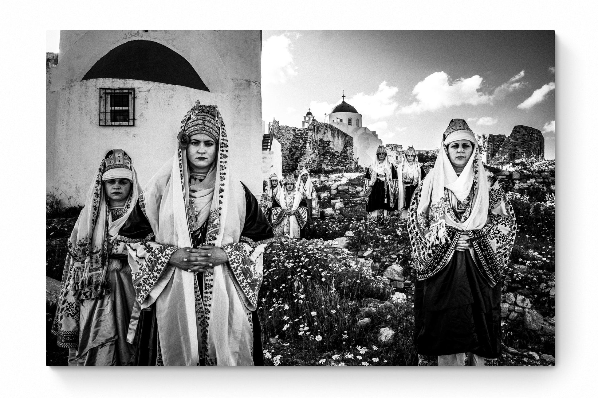 Black and White Photography Wall Art Greece | Costume of Astypalaea inside the castle Dodecanese Greece by George Tatakis - whole photo