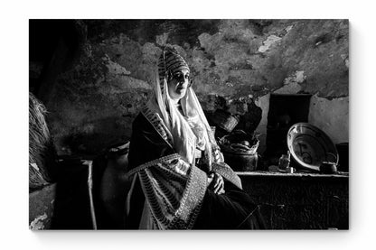 Black and White Photography Wall Art Greece | Costume of Astypalaea in a traditional house Dodecanese Greece by George Tatakis - whole photo