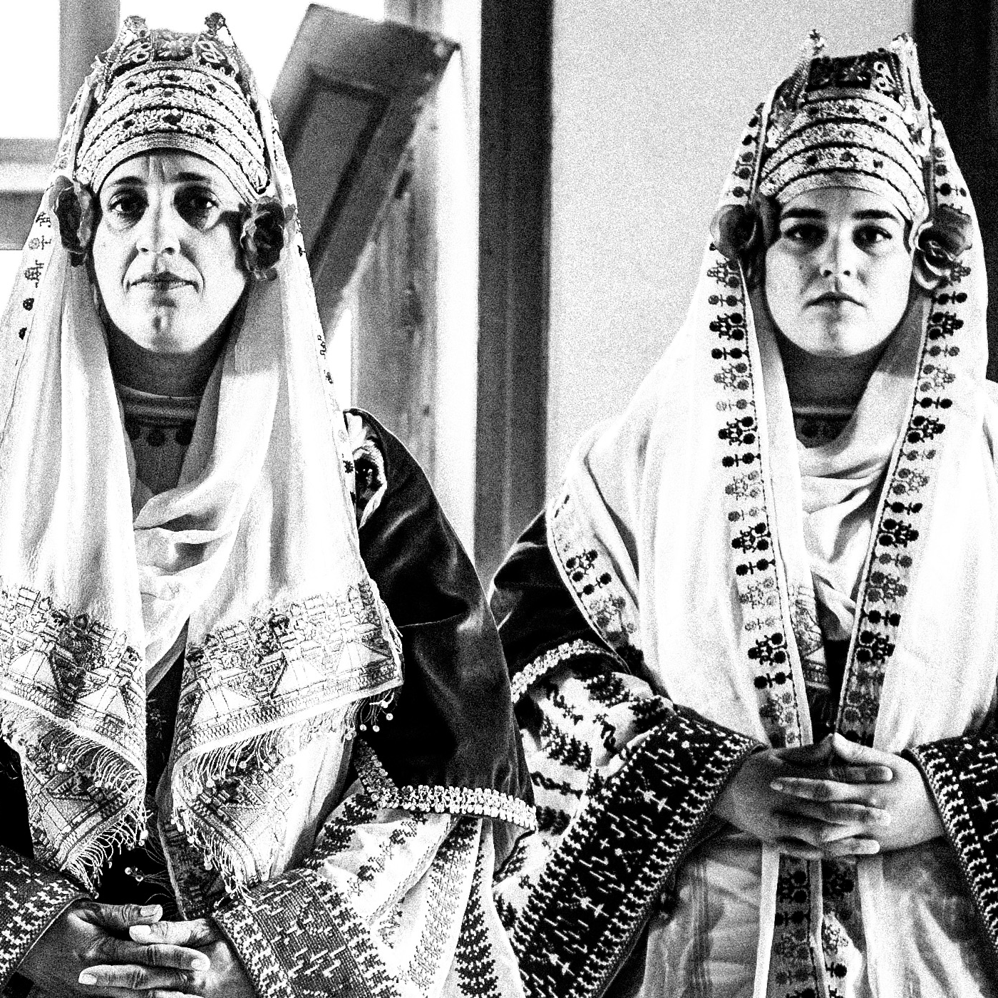 Black and White Photography Wall Art Greece | Costume of Astypalaea in a traditional house Dodecanese Greece by George Tatakis - detailed view