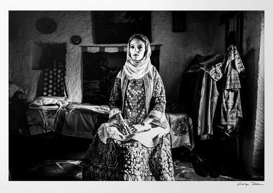 Black and White Photography Wall Art Greece | Costume of Kalyvia Attica by George Tatakis