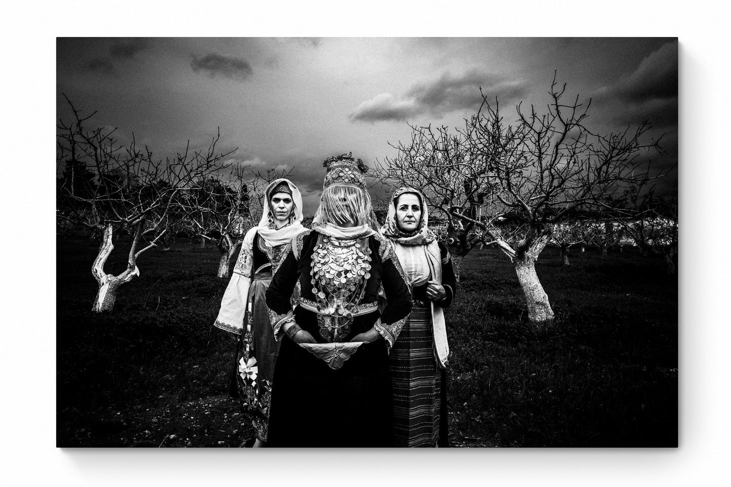 Black and White Photography Wall Art Greece | Costume of Megara Attica by George Tatakis - whole photo