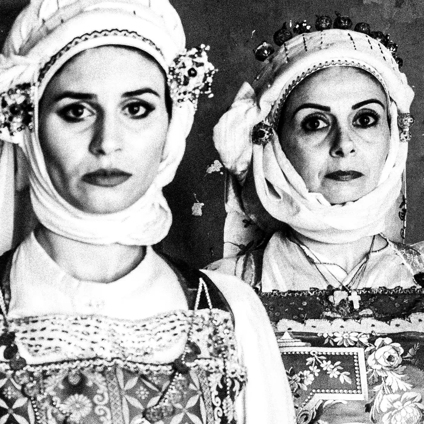 Black and White Photography Wall Art Greece | Olympoi costumes Mastichochorea Chios island Greece by George Tatakis - detailed view