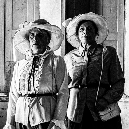 Black and White Photography Wall Art Greece | Kofinas costumes Leprosarium Chios island Greece by George Tatakis - detailed view