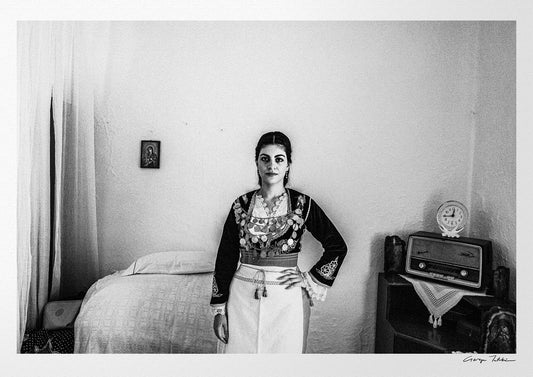 Black and White Photography Wall Art Greece | Sartza costume Anogia Crete by George Tatakis
