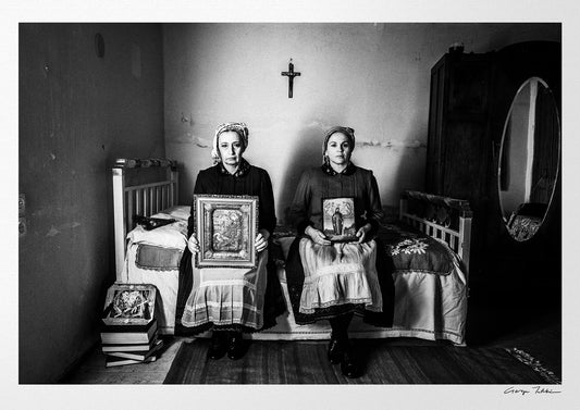 Black and White Photography Wall Art Greece | Costumes of Divri Phthiotis Greece by George Tatakis