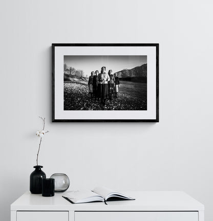Black and White Photography Wall Art Greece | Costumes of Divri Phthiotis Greece by George Tatakis - single framed photo