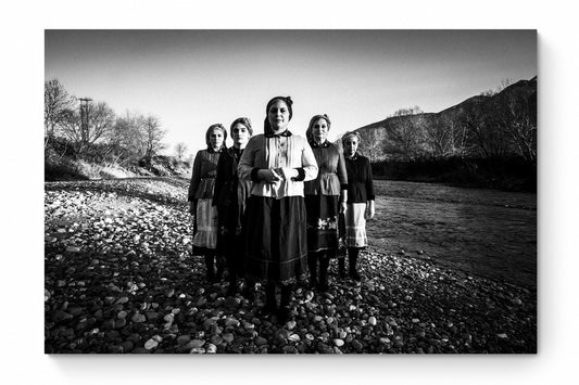 Black and White Photography Wall Art Greece | Costumes of Divri Phthiotis Greece by George Tatakis - whole photo