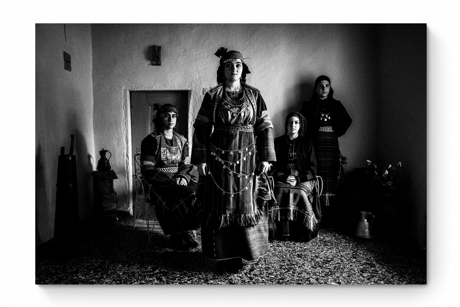 Black and White Photography Wall Art Greece | Costumes of Drymos Thessaloniki Macedonia by George Tatakis - whole photo