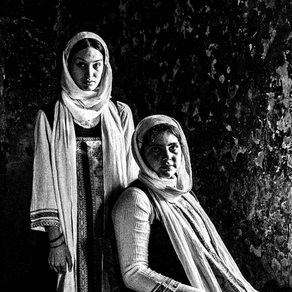 Black and White Photography Wall Art Greece | Elata costumes Mastichochorea Chios island Greece by George Tatakis - detailed view