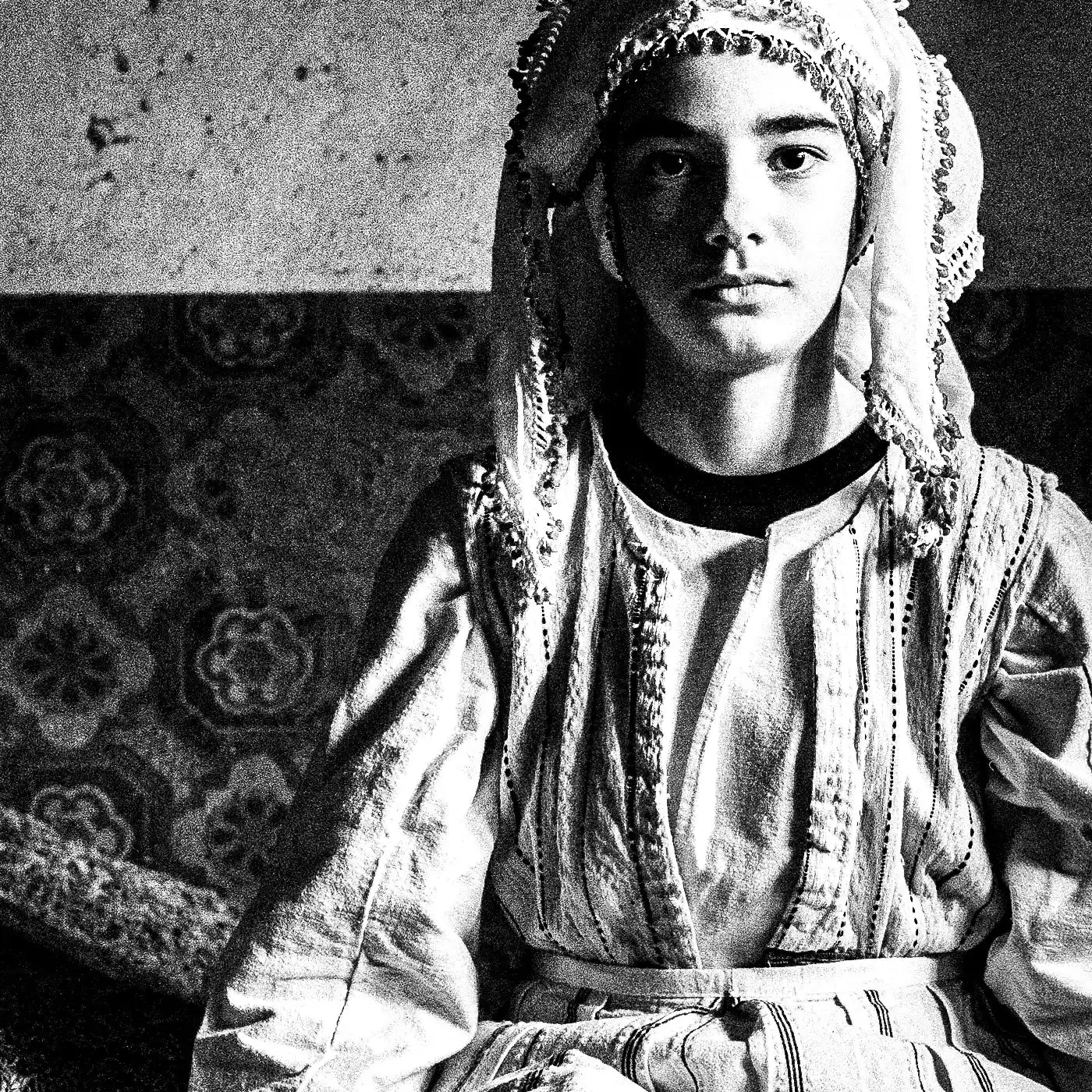 Black and White Photography Wall Art Greece | Costume of Ermakia Kozani W. Macedonia by George Tatakis - detailed view