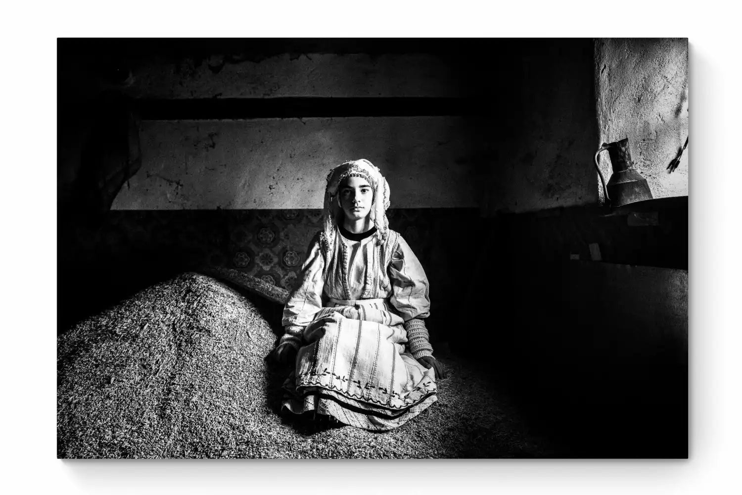 Black and White Photography Wall Art Greece | Costume of Ermakia Kozani W. Macedonia by George Tatakis - whole photo