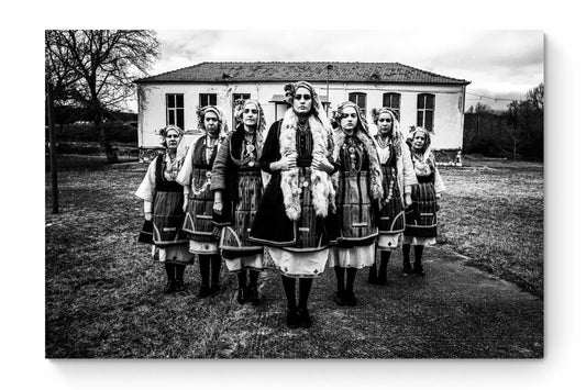 Black and White Photography Wall Art Greece | Costumes of Skopos Florina W. Macedonia by George Tatakis - whole photo