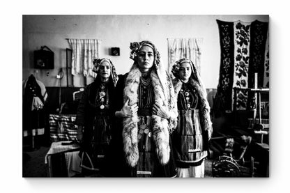 Black and White Photography Wall Art Greece | Costumes of Skopos at the local Museum Florina W. Macedonia by George Tatakis - whole photo