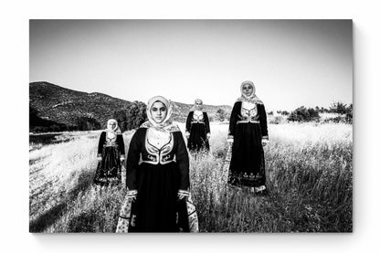 Black and White Photography Wall Art Greece | Costumes of Geraki in Lakonia Peloponnese by George Tatakis - whole photo