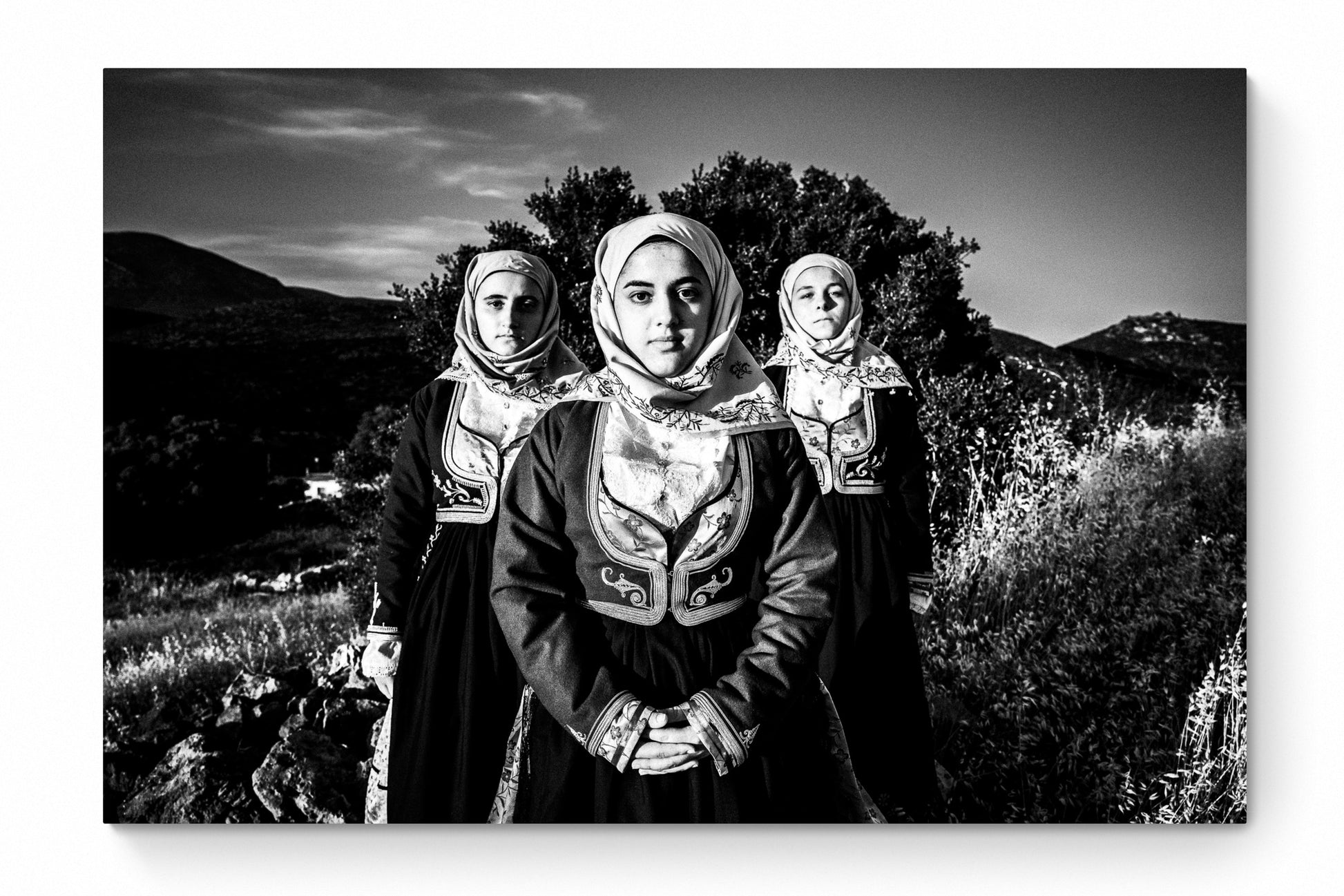 Black and White Photography Wall Art Greece | Costumes of Geraki in Lakonia Peloponnese by George Tatakis - whole photo