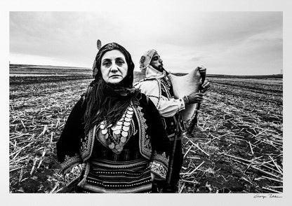 Black and White Photography Wall Art Greece | Cotton field Isaakion Thrace by George Tatakis
