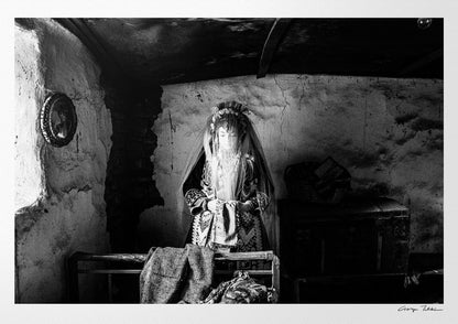 Black and White Photography Wall Art Greece | Bride at Isaakion Thrace by George Tatakis