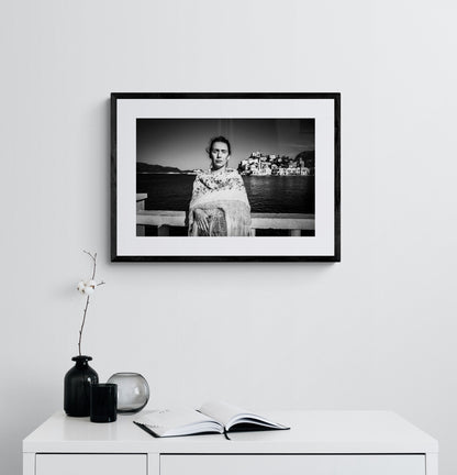 Black and White Photography Wall Art Greece | Costume of Kastellorizon island by the sea Dodecanese Greece by George Tatakis - single framed photo