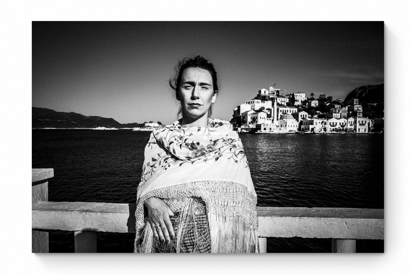 Black and White Photography Wall Art Greece | Costume of Kastellorizon island by the sea Dodecanese Greece by George Tatakis - whole photo