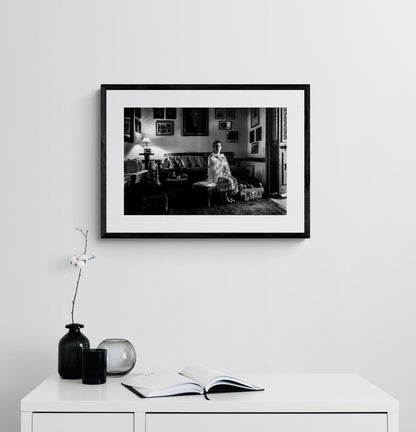 Black and White Photography Wall Art Greece | Costume of Kastellorizon island in a traditional local house Dodecanese Greece by George Tatakis - single framed photo