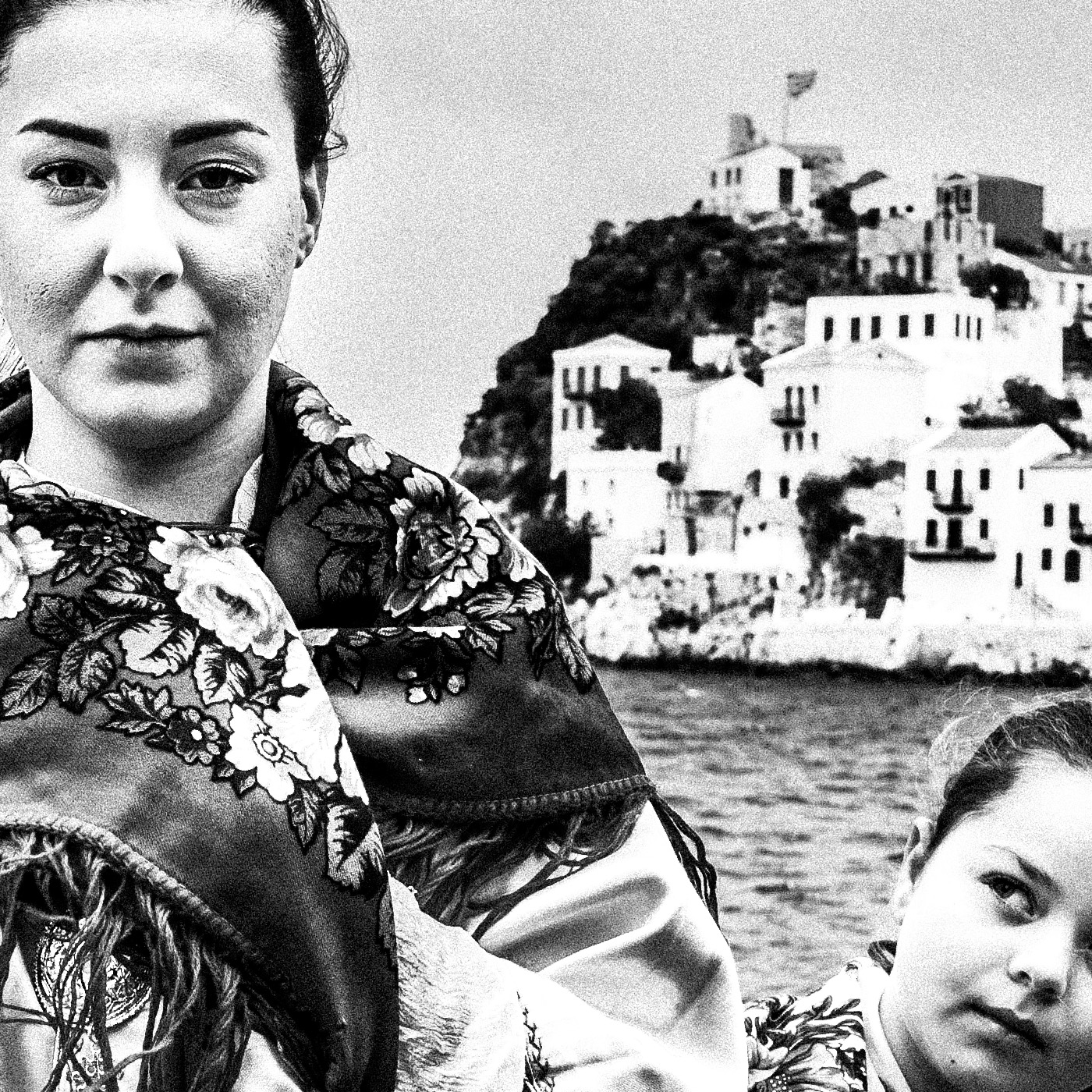 Black and White Photography Wall Art Greece | Costumes of Kastellorizon island by the sea Dodecanese Greece by George Tatakis - detailed view
