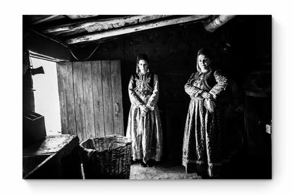 Black and White Photography Wall Art Greece | Urban costumes of Kastoria W. Macedonia by George Tatakis - whole photo