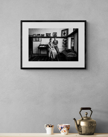 Black and White Photography Wall Art Greece | Urban costumes of Kastoria W. Macedonia by George Tatakis - single framed photo