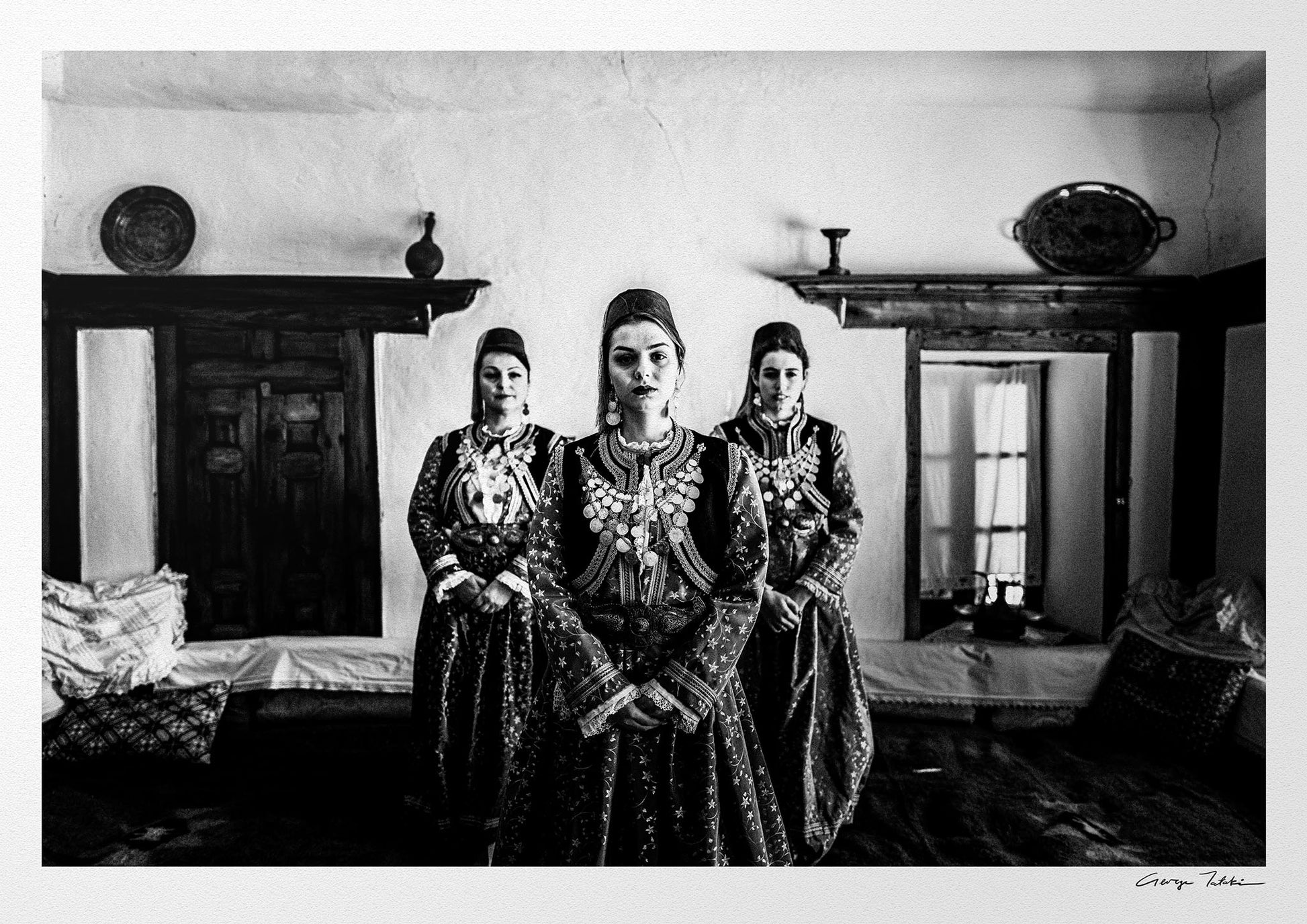 Black and White Photography Wall Art Greece | Urban costume of Kastoria W. Macedonia by George Tatakis