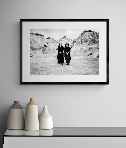 Black and White Photography Wall Art Greece | Costumes of Lefkada island Ionian Sea by George tatakis - single framed photo